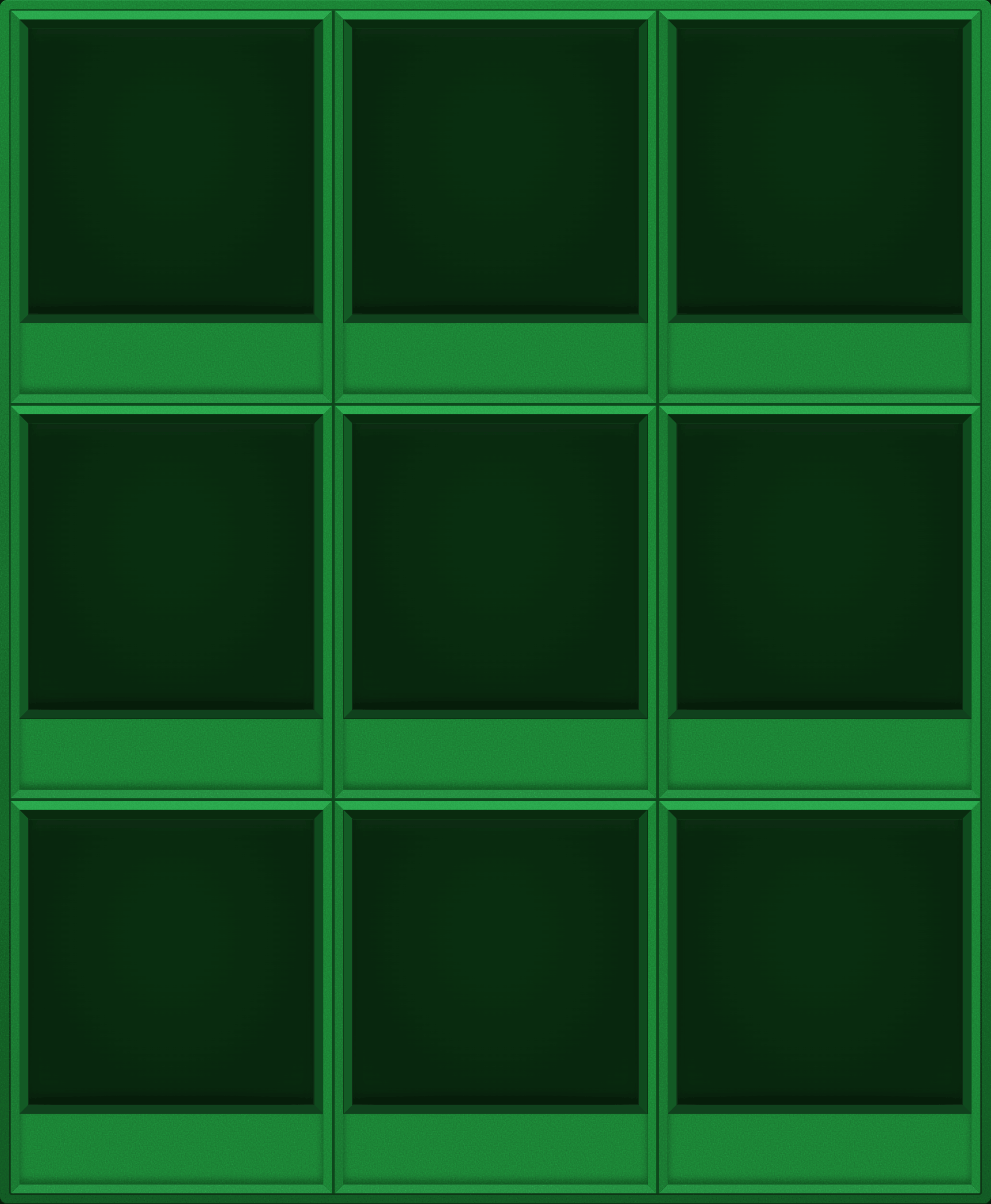 Green Display Case (3x3)